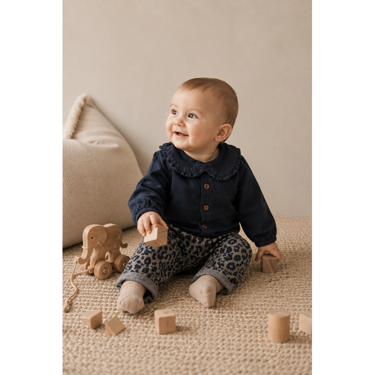 1+ in the family 1+ IN THE FAMILY broek Roma Blue (blauw)
