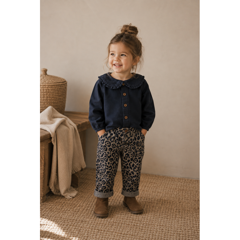 1+ in the family 1+ IN THE FAMILY broek Roma Blue (blauw)