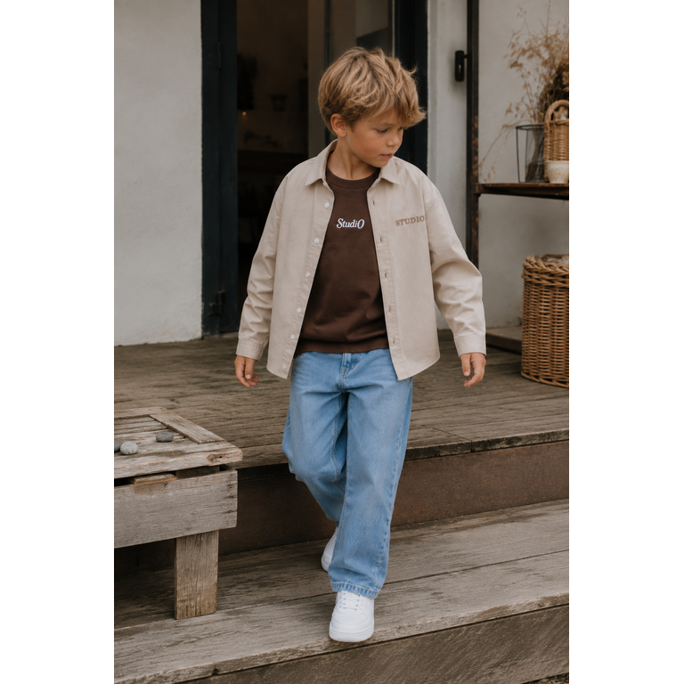 The New THE NEW T-shirt/blouse jongen Vale Humus (zand)