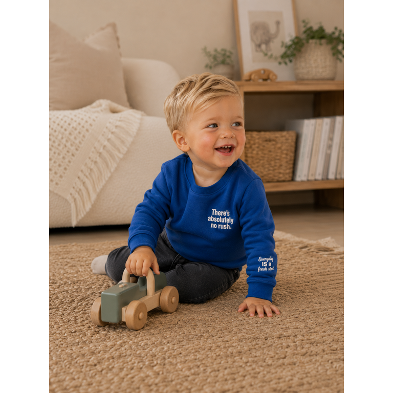 The New THE NEW trui jongen Vernon Sweatshirt Mazarine Blue (diepblauw)