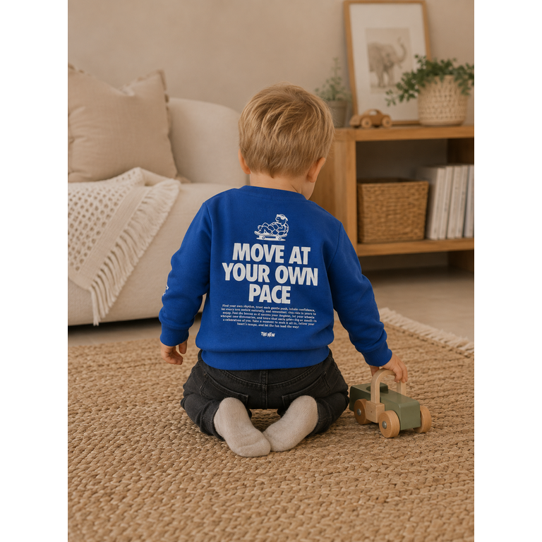 The New THE NEW trui jongen Vernon Sweatshirt Mazarine Blue (diepblauw)