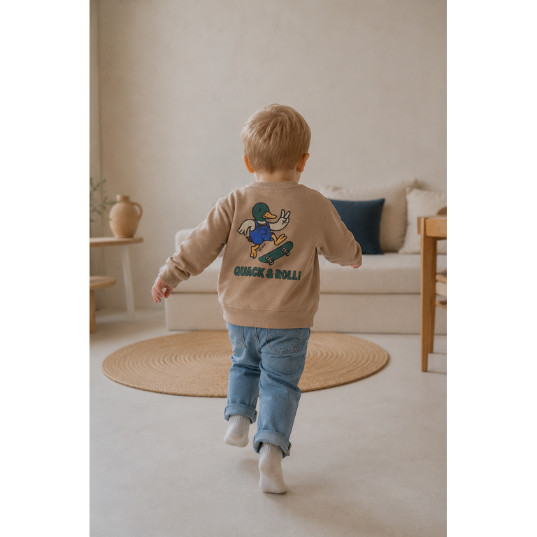 The New THE NEW sweater jongen Valino Taupe Gray (taupegrijs)