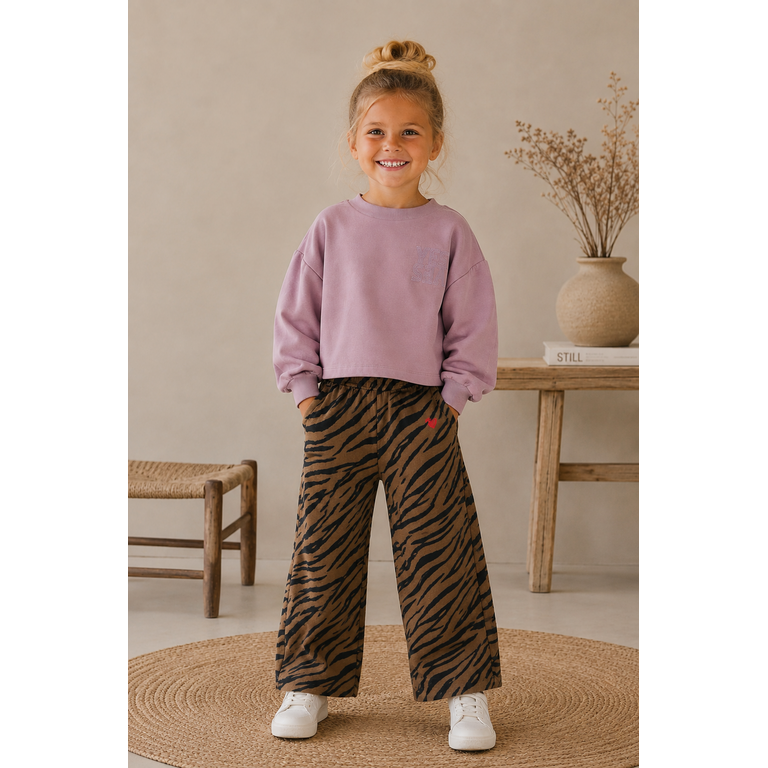 The New THE NEW wide fit jeans meisje Vanya Taupe Gray (taupegrijs)