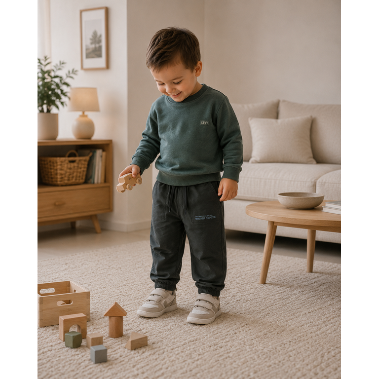 Levv LEVV broek jongen Dylan Night Blue (donkergroen)