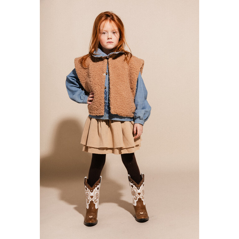 Labo de Colores LABO DE COLORES rok skirt meisje Liorah Taupe