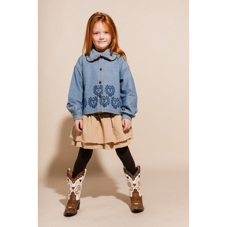 Labo de Colores LABO DE COLORES rok skirt meisje Liorah Taupe