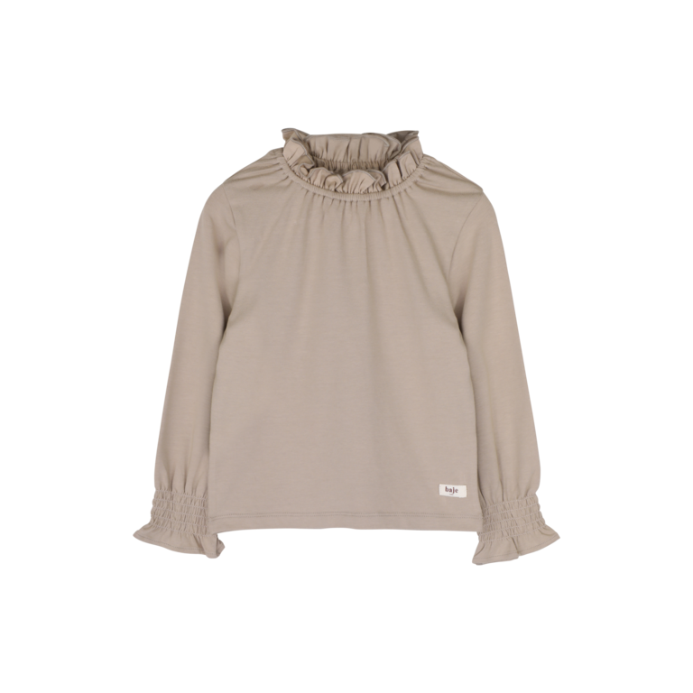 Baje Studio BAJE longsleeve meisje Healy Taupe Light (lichttaupe)