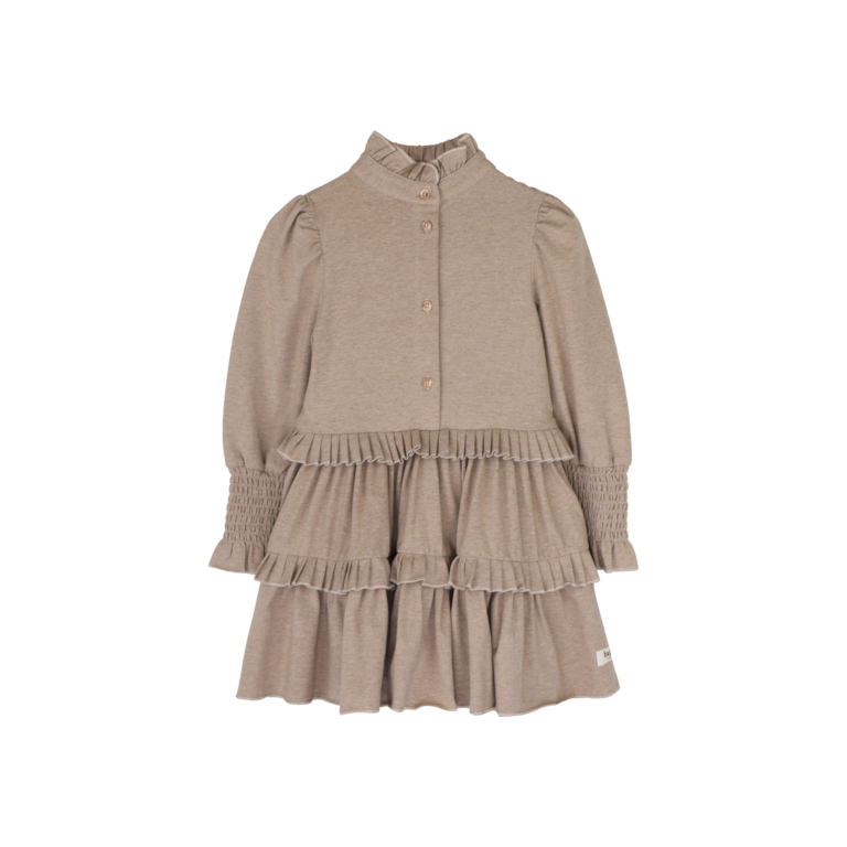 Baje Studio BAJE jurk meisje Moule Taupe Light (lichttaupe)