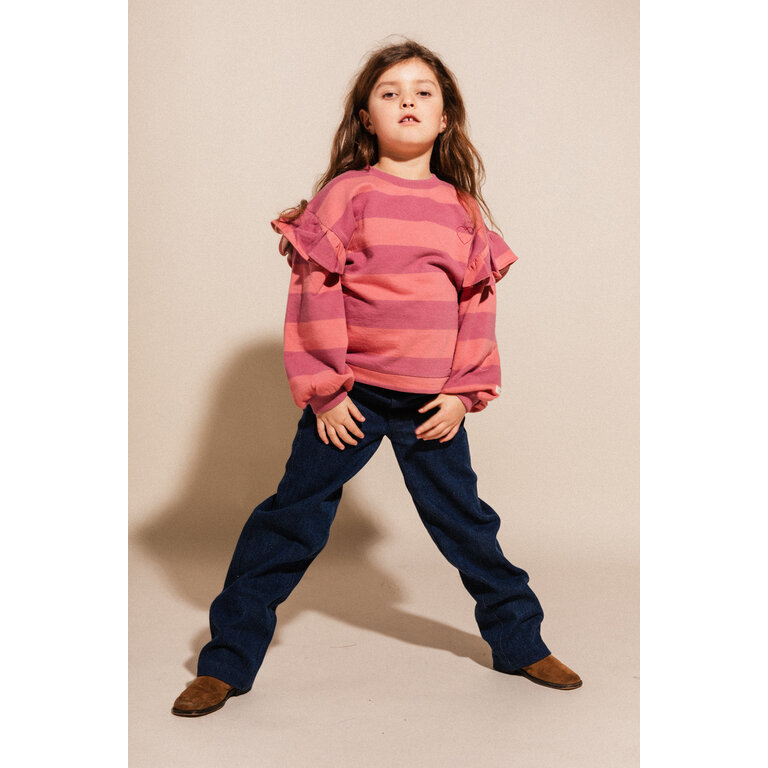 Labo de Colores LABO DE COLORES sweater trui meisje Laella Rose Salmon (zalmroze)