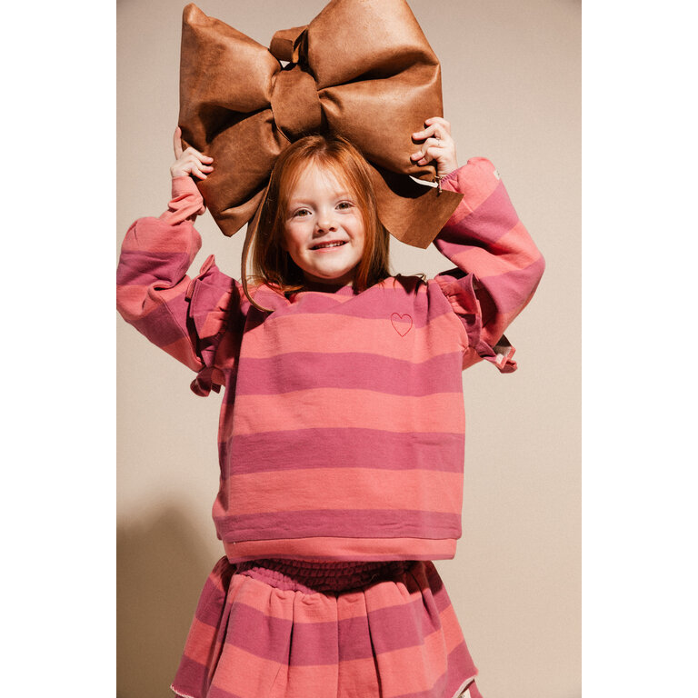 Labo de Colores LABO DE COLORES sweater trui meisje Laella Rose Salmon (zalmroze)