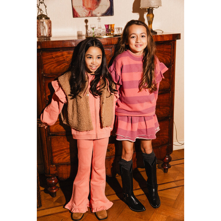 Labo de Colores LABO DE COLORES sweater trui meisje Laella Rose Salmon (zalmroze)