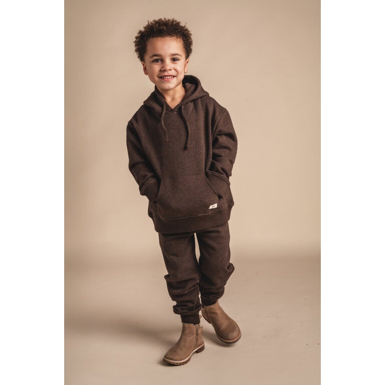 Baje Studio BAJE gebreide sweater jongen Moose Brown Choco (chocoladebruin)