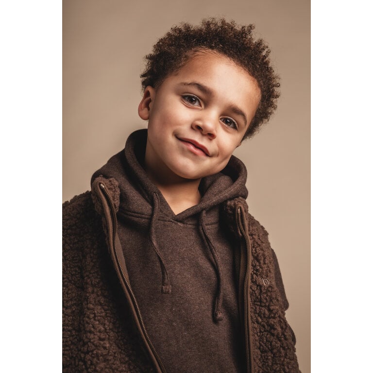 Baje Studio BAJE gebreide sweater jongen Moose Brown Choco (chocoladebruin)