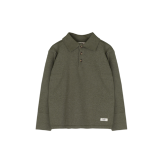 Baje Studio Evans | Polo longsleeve | Green agave