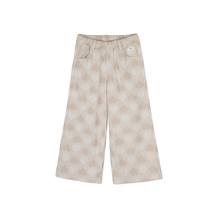 Labo de Colores LABO DE COLORES wijde broek wide leg broek meisje Liona Taupe