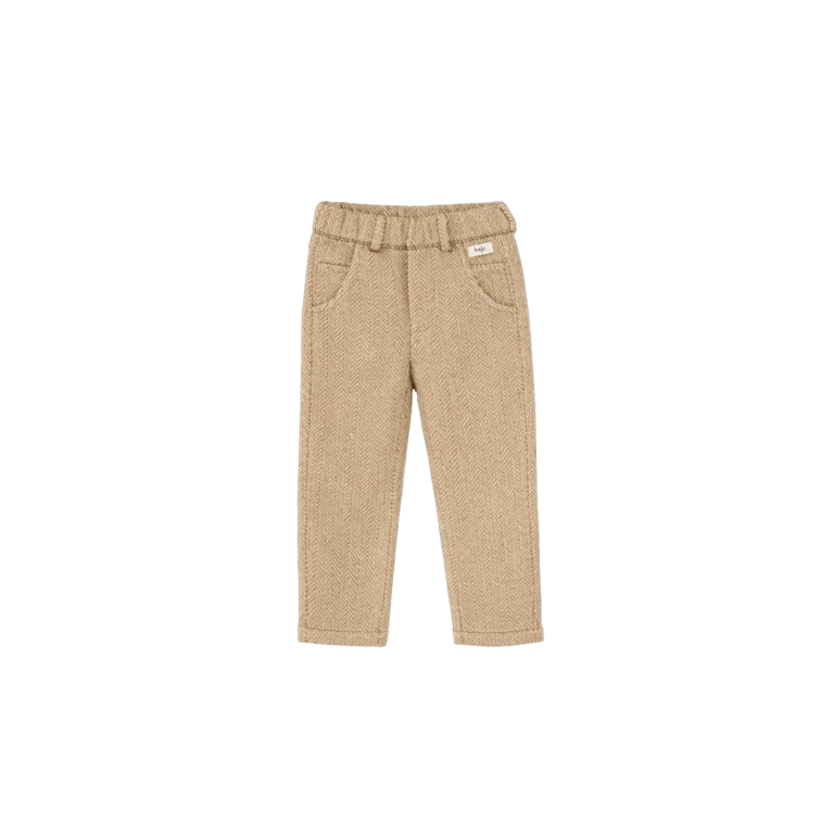 Baje Studio BAJE visgraat broek jongen Carth Taupe