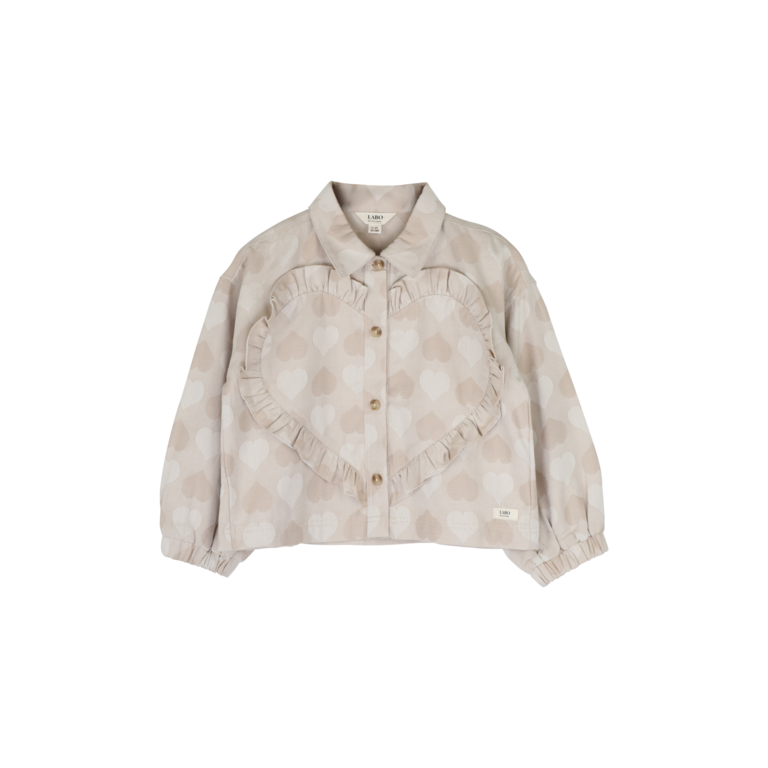 Labo de Colores LABO DE COLORES blouse shirt meisje Leina Taupe