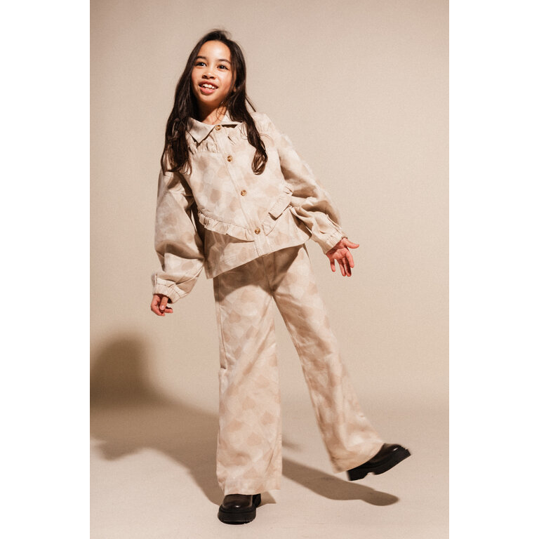 Labo de Colores LABO DE COLORES blouse shirt meisje Leina Taupe