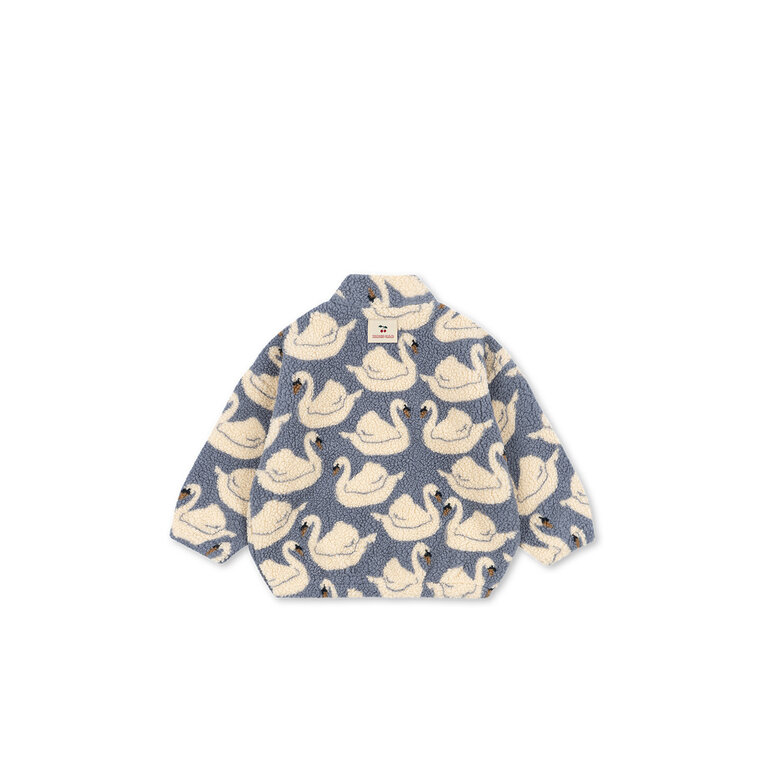 Konges Sløjd KONGES SLØJD teddyjas kind Jody Teddy Jacket GRS Swan zwaan (gebroken wit)