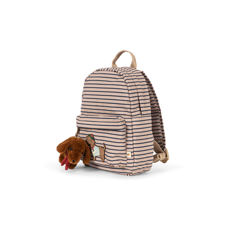 Konges Sløjd KONGES SLØJD rugzak kind Nohr Mini Backpack Stripe La Mer teckel gestreept (beige)