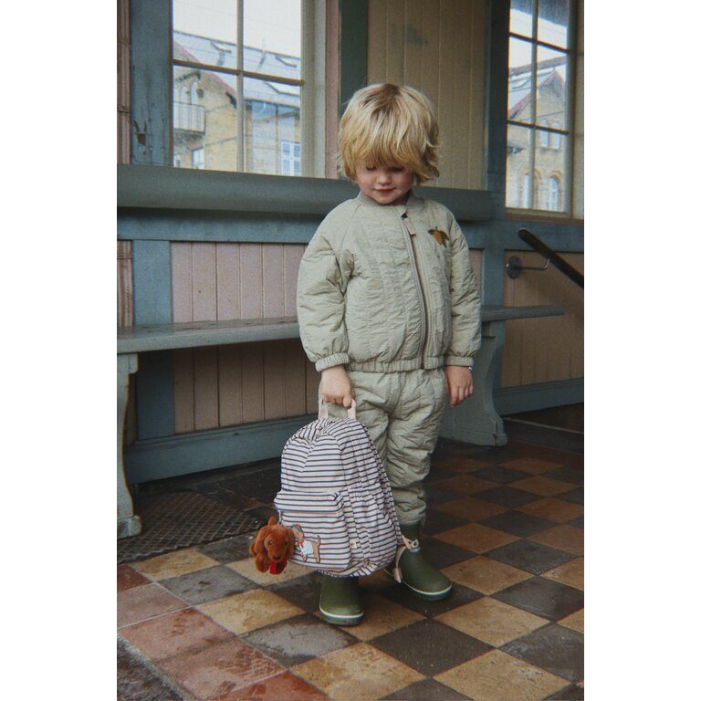 Konges Sløjd KONGES SLØJD rugzak kind Nohr Mini Backpack Stripe La Mer teckel gestreept (beige)