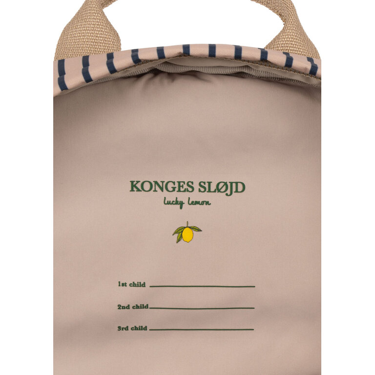 Konges Sløjd KONGES SLØJD rugzak kind Nohr Mini Backpack Stripe La Mer teckel gestreept (beige)