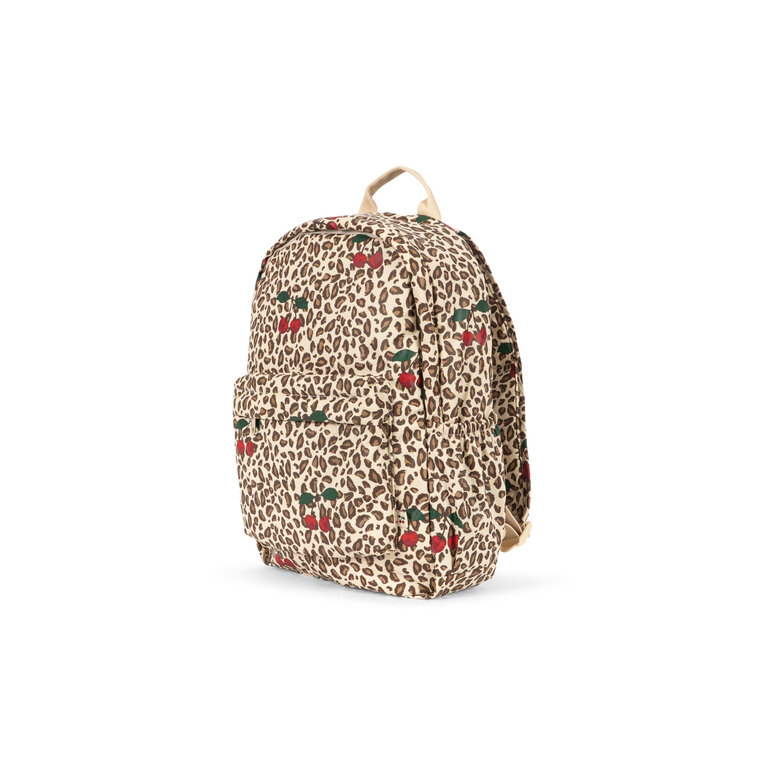Konges Sløjd KONGES SLØJD rugzak kind Rainy Backpack Leo Cerise luipaardprint kersen (beige)