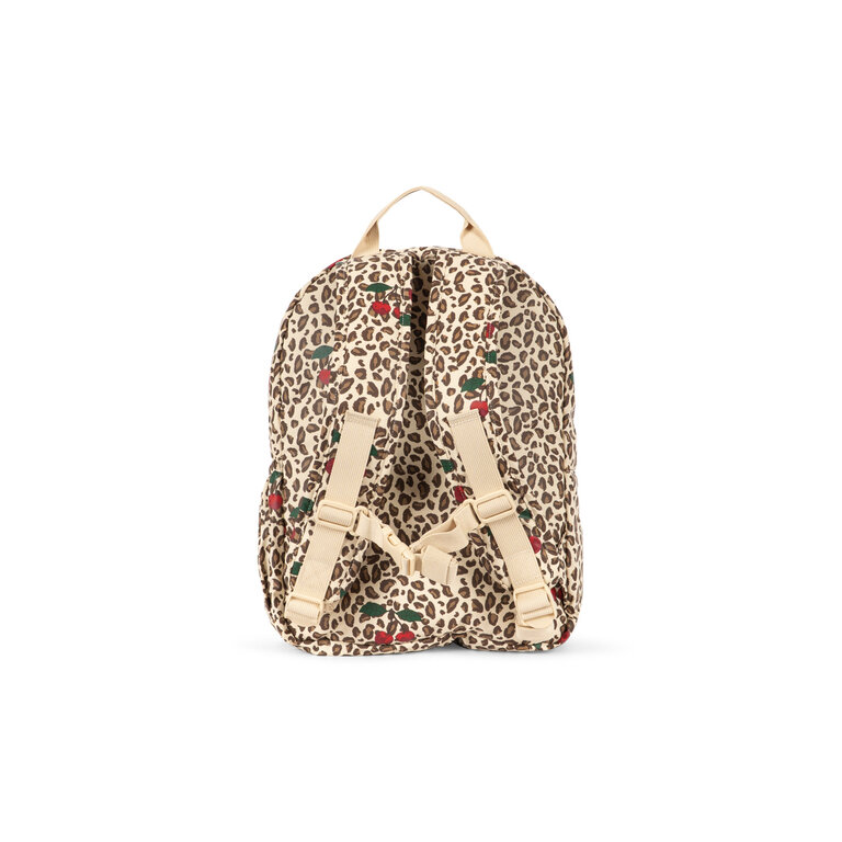 Konges Sløjd KONGES SLØJD rugzak kind Rainy Backpack Leo Cerise luipaardprint kersen (beige)