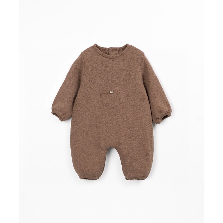 PLAY UP PLAY UP jumpsuit pak baby Jersey Tufting Brown (bruin)