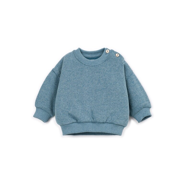 PLAY UP PLAY UP fleece sweater trui kind Cyanotype Blue (blauw)