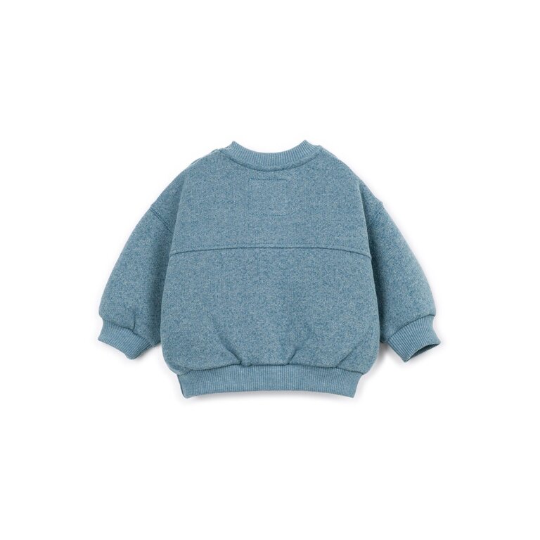 PLAY UP PLAY UP fleece sweater trui kind Cyanotype Blue (blauw)