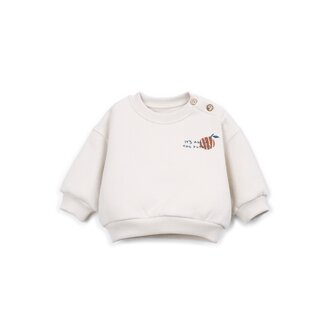 PLAY UP Fleece Sweater | Sketches | Ecru