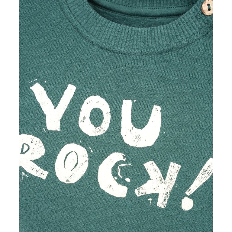 PLAY UP PLAY UP fleece sweater trui kind Fiber Green (groen)