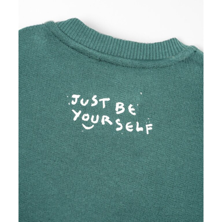 PLAY UP PLAY UP fleece sweater trui kind Fiber Green (groen)