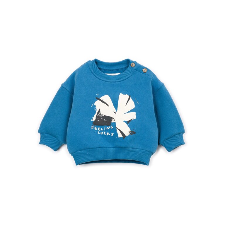 PLAY UP PLAY UP fleece sweater trui kind Kroh Blue (blauw)