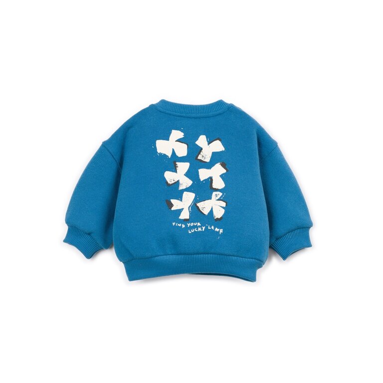PLAY UP PLAY UP fleece sweater trui kind Kroh Blue (blauw)