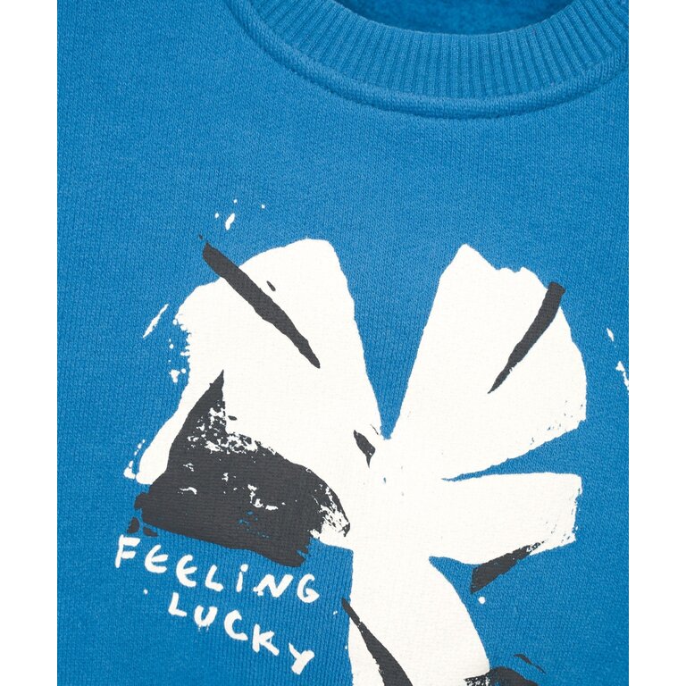 PLAY UP PLAY UP fleece sweater trui kind Kroh Blue (blauw)