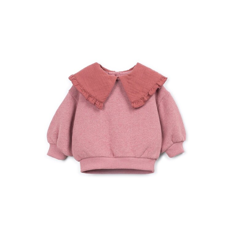 PLAY UP PLAY UP fleece sweater trui meisje Yarn Pink (oudroze)