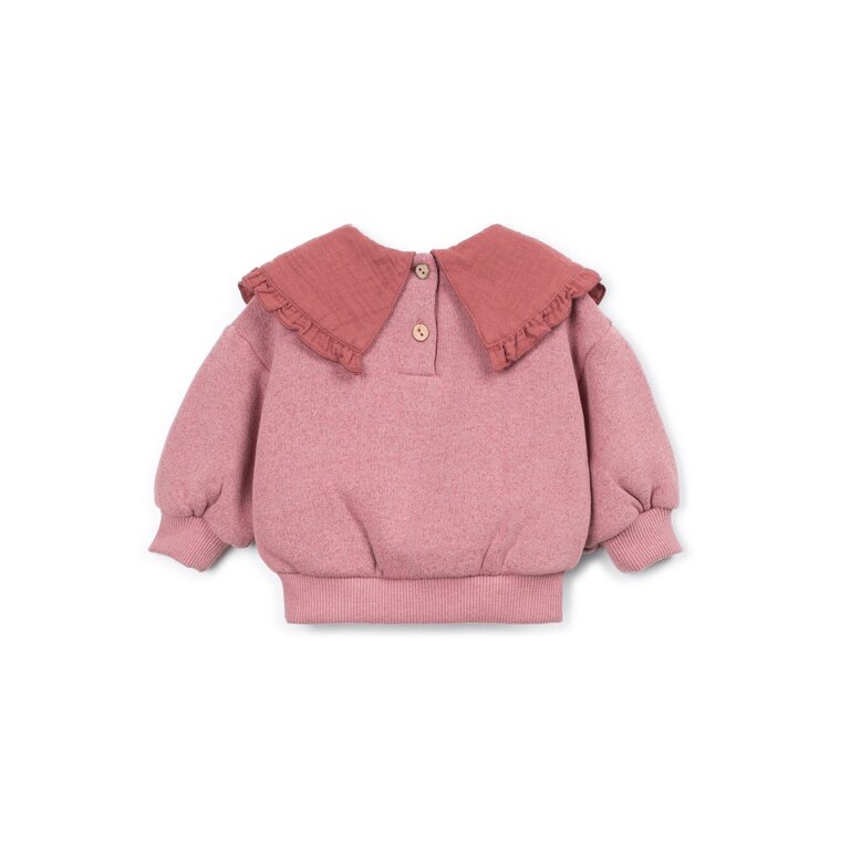 PLAY UP PLAY UP fleece sweater trui meisje Yarn Pink (oudroze)