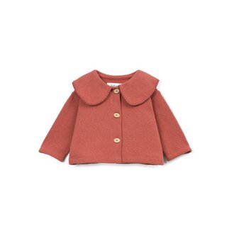 PLAY UP Jersey Cardigan | Rita | Terracotta