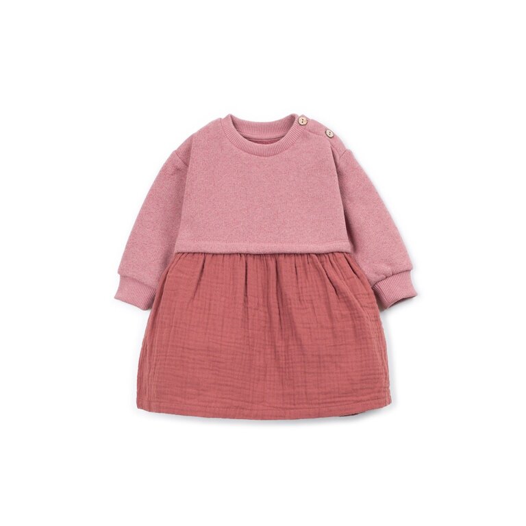 PLAY UP PLAY UP fleece jurk meisje Yarn Pink (oudroze)