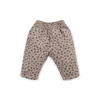 PLAY UP Printed Twill Trousers | Drawing | Taupe