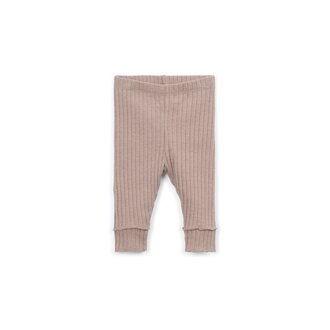 PLAY UP Rib Leggings | Drawing | Taupe