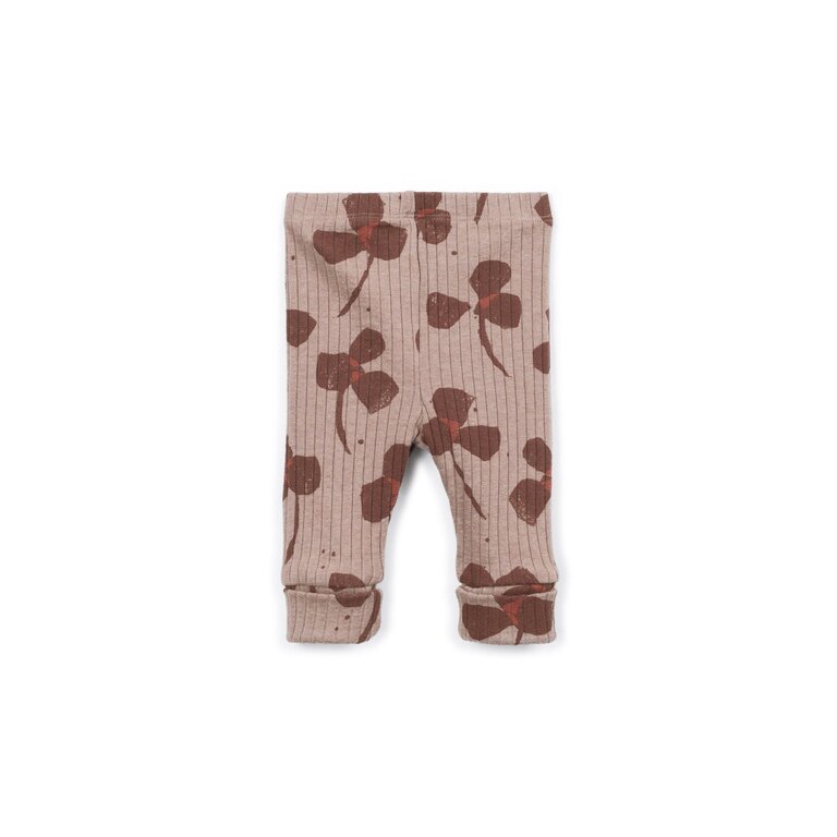 PLAY UP PLAY UP rib legging meisje Printed Drawing Taupe