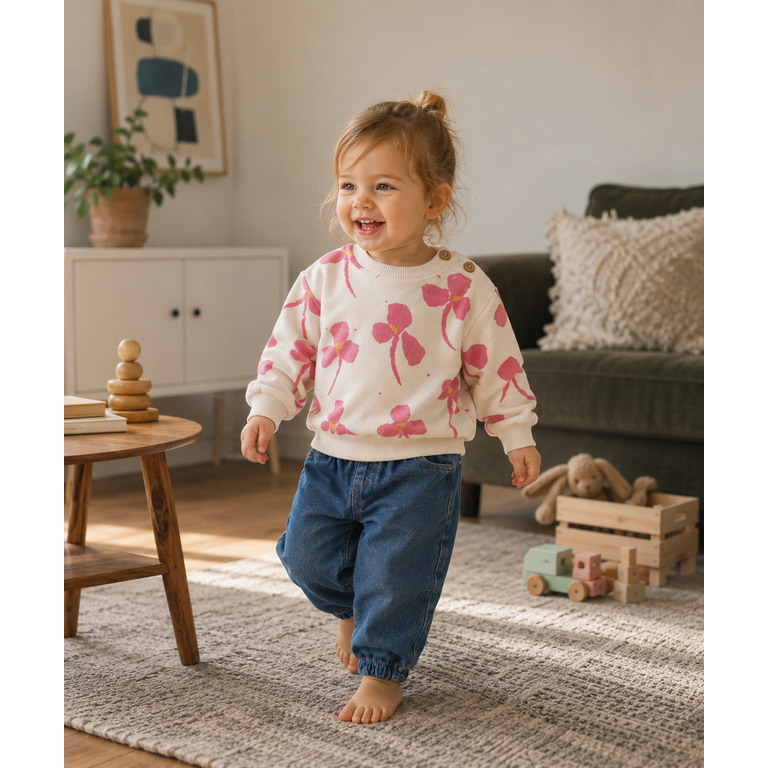 PLAY UP PLAY UP denim spijkerbroek kind Blue Denim (blauw denim)