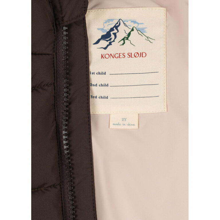 Konges Sløjd KONGES SLØJD winterjas jongen Alpi Jacket GRS Chocolate Brown (chocoladebruin)