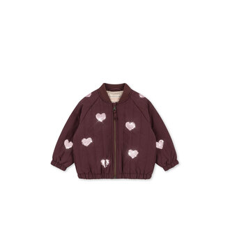 Konges Sløjd Juno Sequin Bomber Jacket | Winterjas | Decadent Chocolate