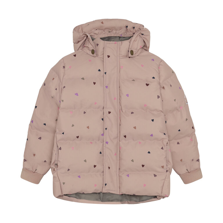 EN FANT EN FANT winterjas meisje Jacket Quilt AOP Adobe Rose (oudroze)