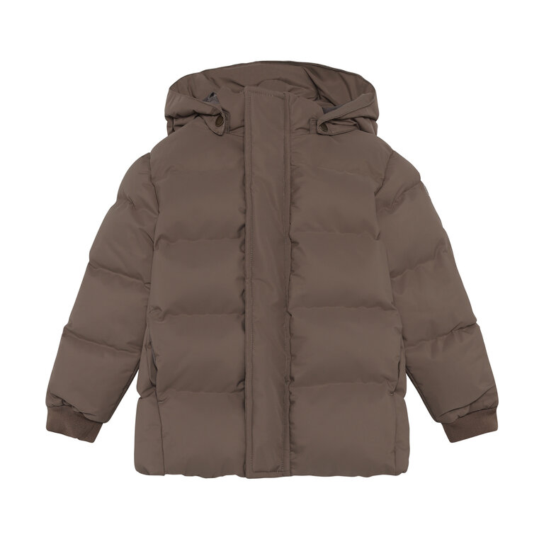 EN FANT EN FANT winterjas kind Quilt AOP Pine Bark (donkerbruin)