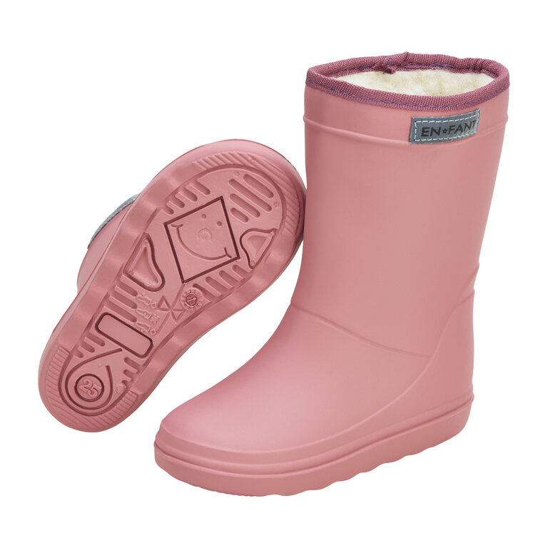 EN FANT EN FANT thermo regenlaarzen kind gevoerde laarzen Old Rose (oudroze)